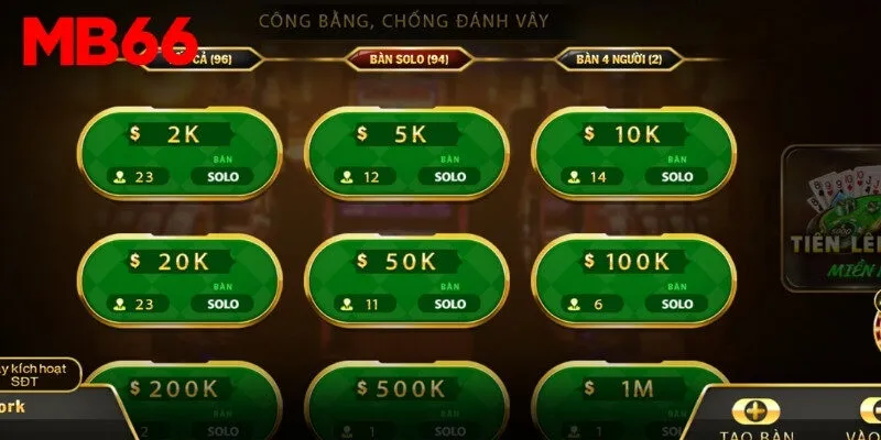 Lựa chọn bài chơi tiến lên uy tín và an toàn