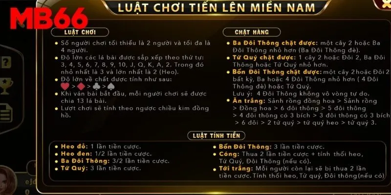 Dễ dàng nắm bắt luật chơi Tiến lên